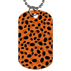 Orange Cheetah Animal Print Dog Tag (one Side) by mccallacoulture