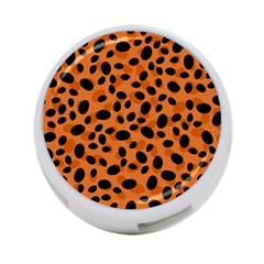 Orange Cheetah Animal Print 4-port Usb Hub (one Side) by mccallacoulture