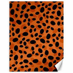 Orange Cheetah Animal Print Canvas 12  X 16  by mccallacoulture