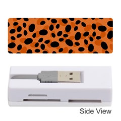 Orange Cheetah Animal Print Memory Card Reader (stick) by mccallacoulture