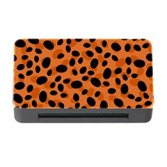 Orange Cheetah Animal Print Memory Card Reader With Cf by mccallacoulture