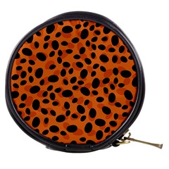 Orange Cheetah Animal Print Mini Makeup Bag by mccallacoulture