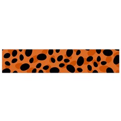 Orange Cheetah Animal Print Small Flano Scarf