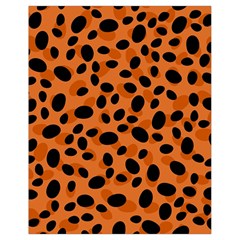 Orange Cheetah Animal Print Drawstring Bag (small) by mccallacoulture