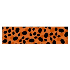 Orange Cheetah Animal Print Satin Scarf (oblong) by mccallacoulture