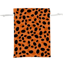 Orange Cheetah Animal Print  Lightweight Drawstring Pouch (xl) by mccallacoulture