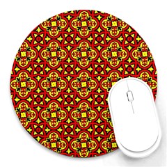 Rby-b-7-6 Round Mousepads by ArtworkByPatrick