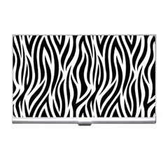 Thin Zebra Animal Print Business Card Holder