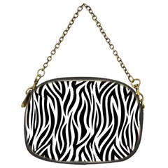 Thin Zebra Animal Print Chain Purse (one Side) by mccallacoulture