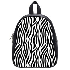 Thin Zebra Animal Print School Bag (small) by mccallacoulture