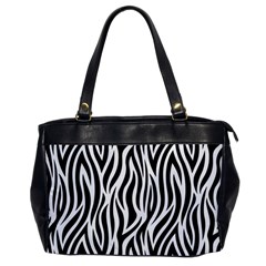 Thin Zebra Animal Print Oversize Office Handbag by mccallacoulture