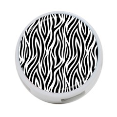 Thin Zebra Animal Print 4-port Usb Hub (one Side) by mccallacoulture