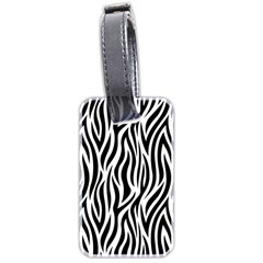 Thin Zebra Animal Print Luggage Tag (two Sides) by mccallacoulture