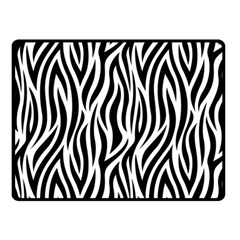 Thin Zebra Animal Print Double Sided Fleece Blanket (small)  by mccallacoulture