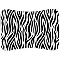 Thin Zebra Animal Print Velour Seat Head Rest Cushion by mccallacoulture