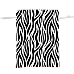 Thin Zebra Animal Print  Lightweight Drawstring Pouch (xl) by mccallacoulture