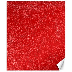 Modern Red And White Confetti Pattern Canvas 8  X 10  by yoursparklingshop