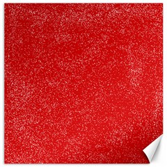 Modern Red And White Confetti Pattern Canvas 12  X 12  by yoursparklingshop