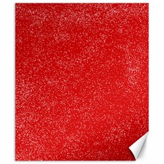 Modern Red And White Confetti Pattern Canvas 20  X 24  by yoursparklingshop