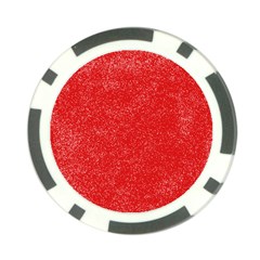 Modern Red And White Confetti Pattern Poker Chip Card Guard (10 Pack) by yoursparklingshop