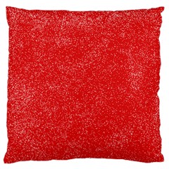 Modern Red And White Confetti Pattern Large Flano Cushion Case (one Side) by yoursparklingshop