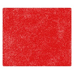 Modern Red And White Confetti Pattern Double Sided Flano Blanket (small) 