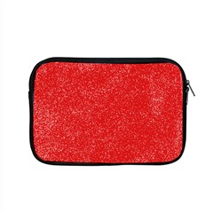 Modern Red And White Confetti Pattern Apple Macbook Pro 15  Zipper Case