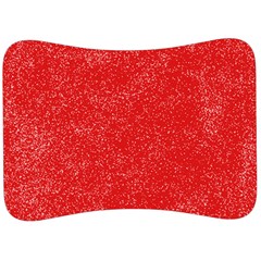 Modern Red And White Confetti Pattern Velour Seat Head Rest Cushion