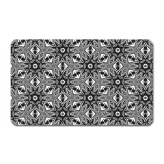 Black And White Pattern Magnet (rectangular) by HermanTelo