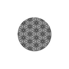 Black And White Pattern Golf Ball Marker by HermanTelo