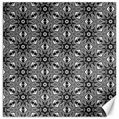 Black And White Pattern Canvas 16  X 16 