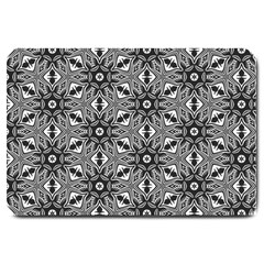 Black And White Pattern Large Doormat 