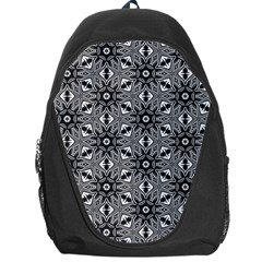 Black And White Pattern Backpack Bag