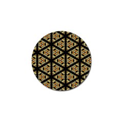 Pattern Stained Glass Triangles Golf Ball Marker (10 Pack) by HermanTelo