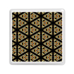 Pattern Stained Glass Triangles Memory Card Reader (square)