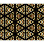 Pattern Stained Glass Triangles Deluxe Canvas 14  x 11  (Stretched) 14  x 11  x 1.5  Stretched Canvas