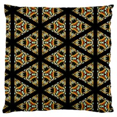 Pattern Stained Glass Triangles Large Cushion Case (one Side)