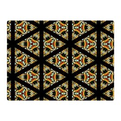 Pattern Stained Glass Triangles Double Sided Flano Blanket (mini)  by HermanTelo