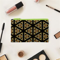 Pattern Stained Glass Triangles Cosmetic Bag (xs) by HermanTelo