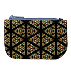 Pattern Stained Glass Triangles Large Coin Purse