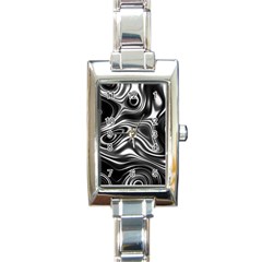 Wave Abstract Lines Rectangle Italian Charm Watch by HermanTelo