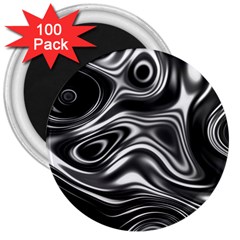 Wave Abstract Lines 3  Magnets (100 Pack) by HermanTelo