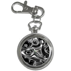 Wave Abstract Lines Key Chain Watches by HermanTelo