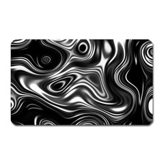 Wave Abstract Lines Magnet (rectangular) by HermanTelo