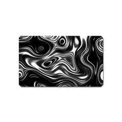 Wave Abstract Lines Magnet (name Card) by HermanTelo