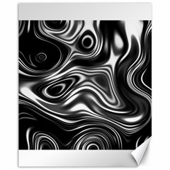 Wave Abstract Lines Canvas 11  X 14  by HermanTelo