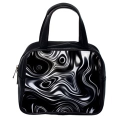 Wave Abstract Lines Classic Handbag (one Side) by HermanTelo