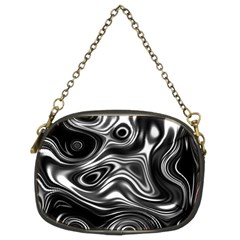 Wave Abstract Lines Chain Purse (two Sides)