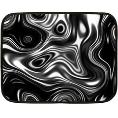 Wave Abstract Lines Double Sided Fleece Blanket (mini) 