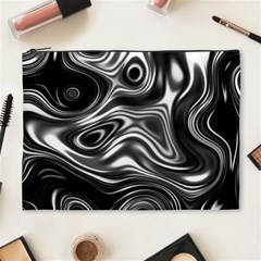 Wave Abstract Lines Cosmetic Bag (xl) by HermanTelo